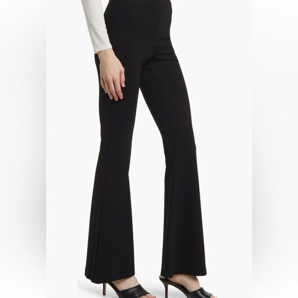 Reformation Jolie Pant in Black Knit Stretchy Flare Hidden Zip NWT size 8 $178 - Picture 9 of 9